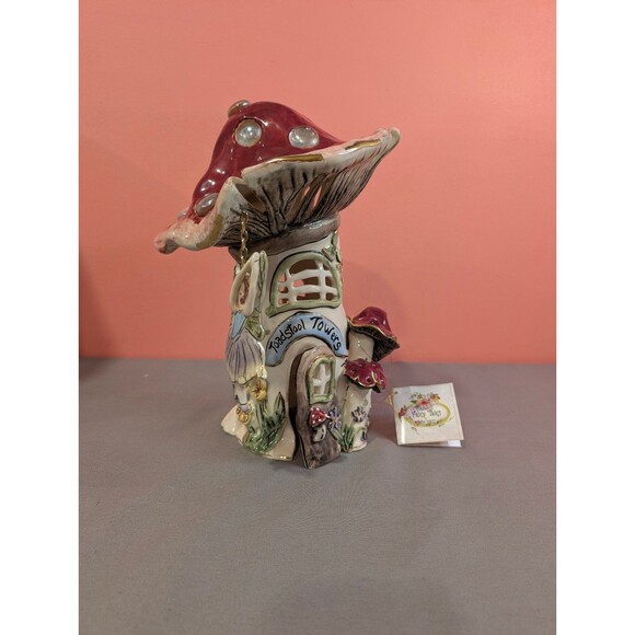 Blue Sky Clayworks Heather Goldminc Toadstool Towers Figurine 10" - Picture 1 of 9